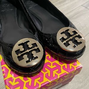 Tory burch Quinn flats - Patented leather